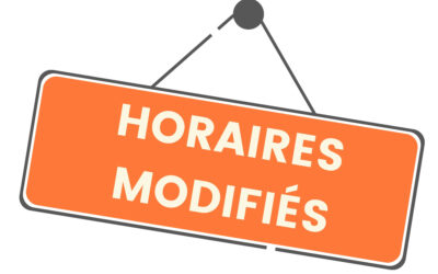 Nouveaux horaires